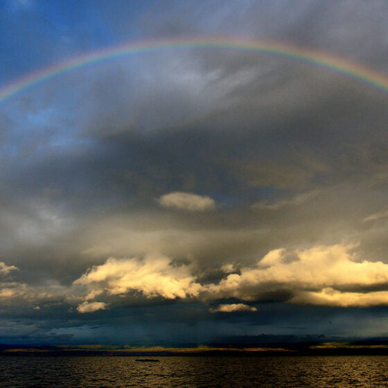 3. Platz - Regenbogen über dem See - G. Hanel